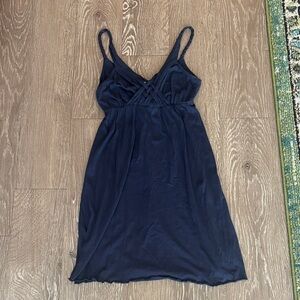 Navy Blue Mini Dress